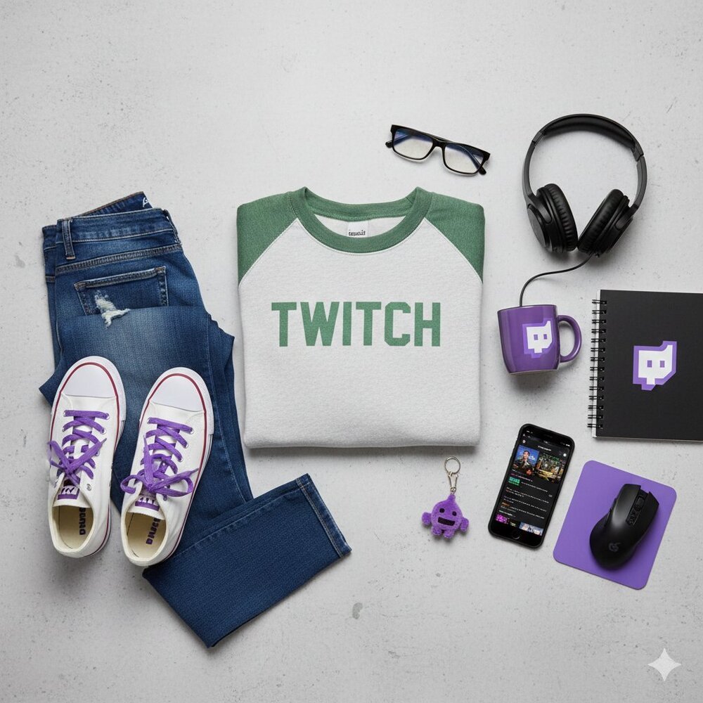 Alternative Earth Twitch Graphic Raglan Sweatshirt Gray - Small - Picture 11 of 11